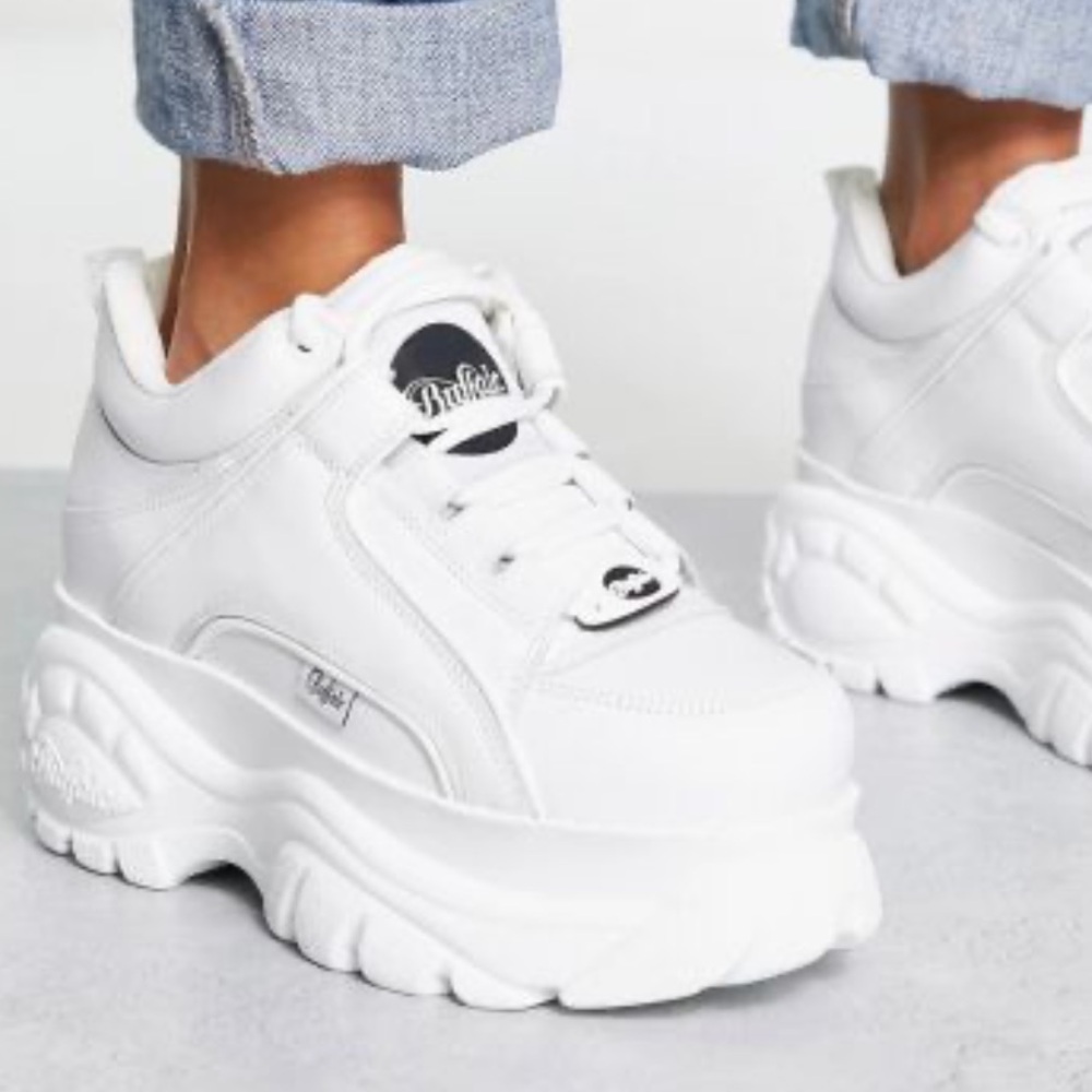 Buffalo London White Platform Sneakers